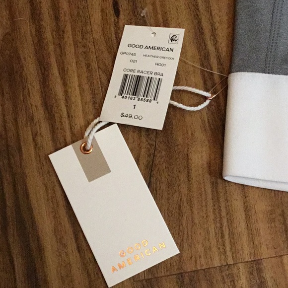 Good American Heather Gray Compression Sports Bra - Picture 3 of 3